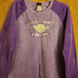 Star wars fleece pajama shirt